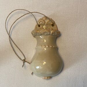 Cream Ceramic Wall Pocket Pottery Vase